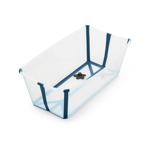 Banheira Flexível Azul com Plug Térmico Stokke